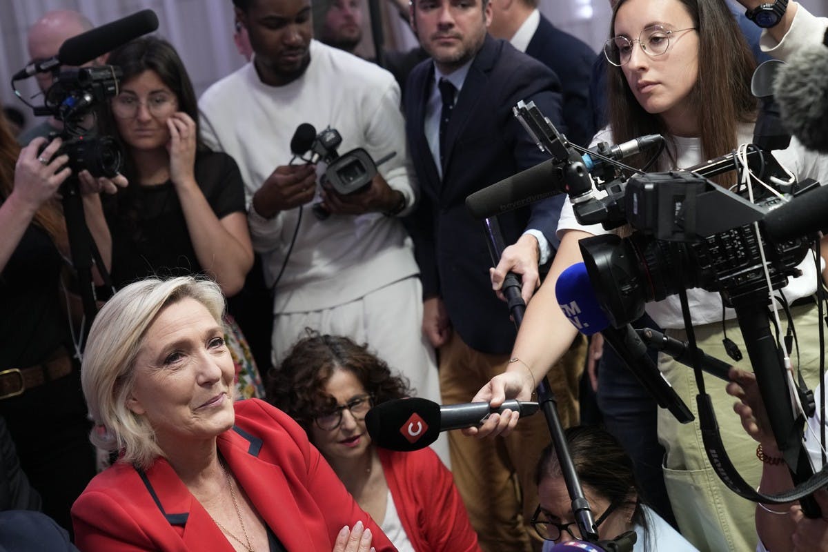 French far-right leader Marine Le Pen