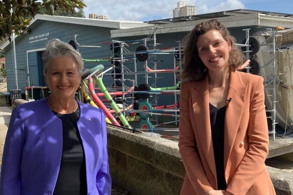 Spender with the former Independent members for Wentworth, Dr Kerryn Phelps